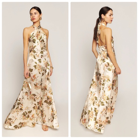 New Reformation Veria Dress in Bella Print Size 2​ - Picture 1 of 9